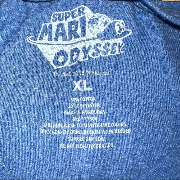 Super Mario Odyssey 2018 Game Stop T-Shirt XL - Picture 3 of 3